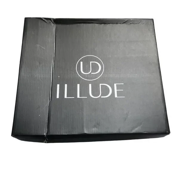 Illude Ladies Timberly Black Knee High Lace Up Buckle Military Boots - Size 7 - Picture 8 of 9